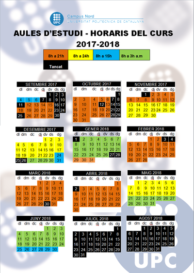 Calendari aules 17-18