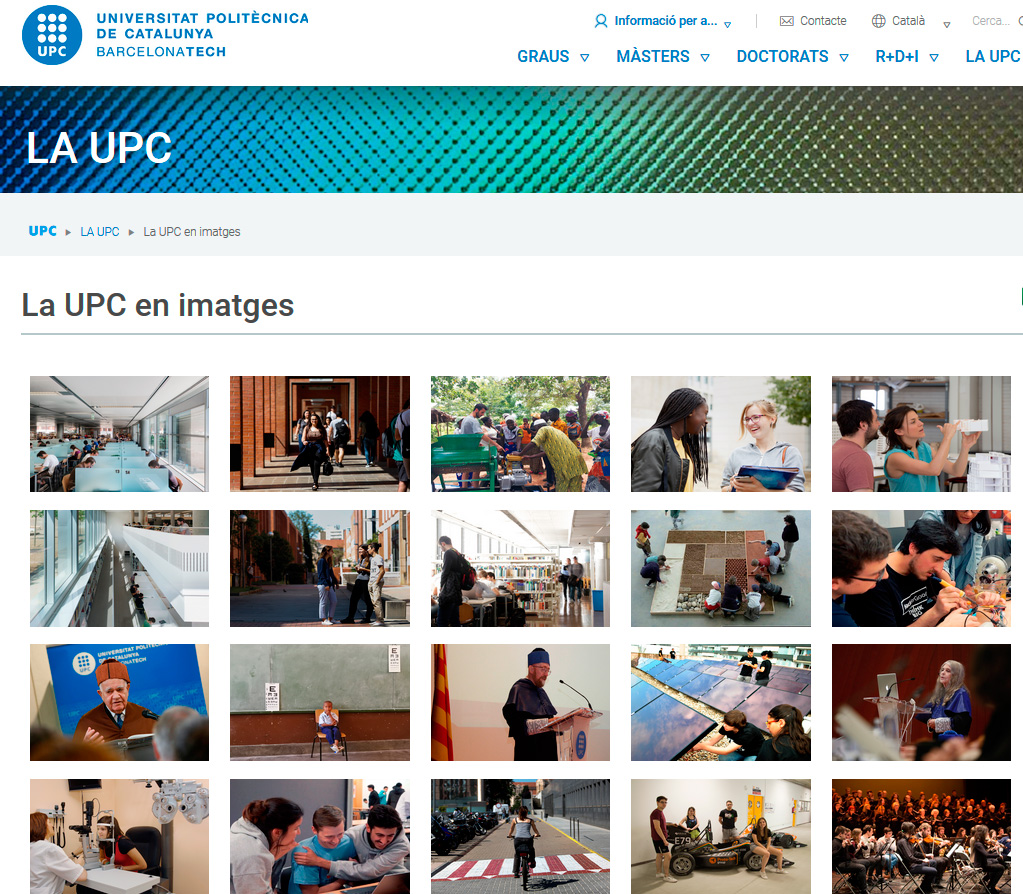 La UPC en imatges