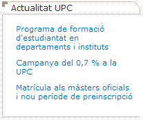 Actualitat UPC
