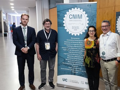 Miembros del DEM presentan 5 ponencias en el XXV Congreso Nacional de Ingeniería Mecánica celebrado en Santander