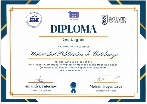 Diploma 2ª posición