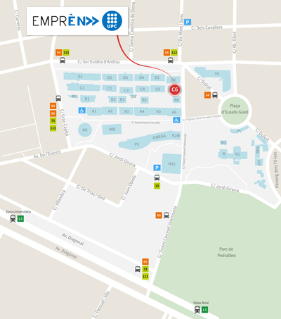 Mapa Emprèn UPC