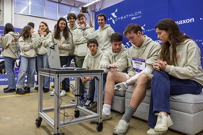 Some ARM2U team members at the Cybathlon 2023