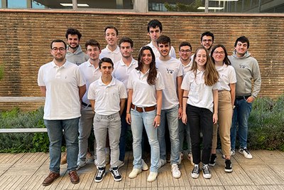 The Arm2u team, composed of students from the Barcelona School of Industrial Engineering (ETSEIB)