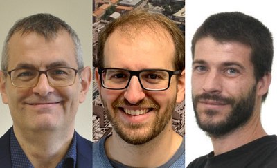 Researchers Miquel Casals and Marcel Macarulla, from the Construction Research and Innovation Group (GRIC), and Serra Húnter professor Lluc Canals, from the Project Design, Sustainability and Communication Research Group (GIIP)