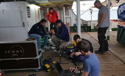 Testing a drone to save lives in the Mediterranean