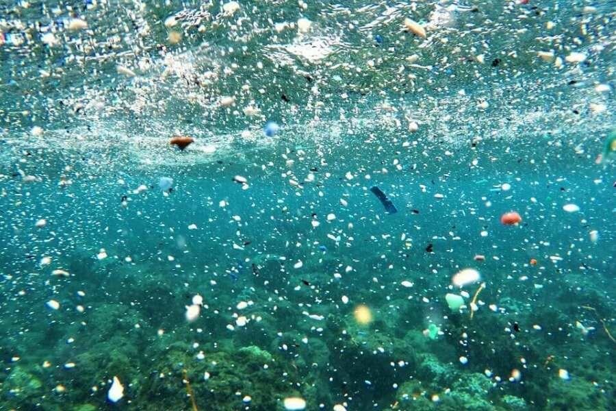 Microplastic in the water
