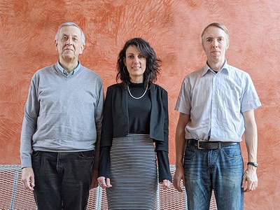 Jordi Boronat, Giulia De Rosi and Grigori Astrakharchik, researchers from UPC’s Department of Physics