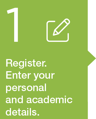 1. Register. Enter personal and academic data