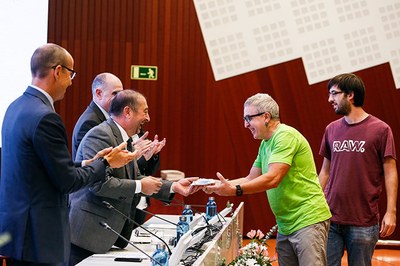 1er Premio UPC al Compromiso Social para la Cátedra Unesco de Sostenibilidad, el programa UPC Reutiliza y las profesoras Lídia Montero y Núria Salán