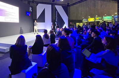 Presentación de una de las empresas vinculadas a la UPC, en la pitching session de la anterior edición