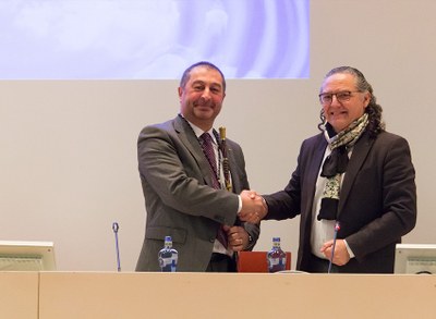 Acto de presentación pública del nuevo rector de la UPC, Francesc Torres