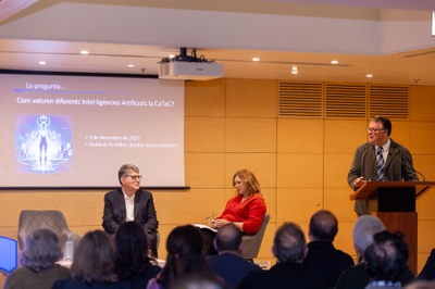 Daniel Guasch, director de la Cátedra de Accessibilidad, en el acto de conmemoración