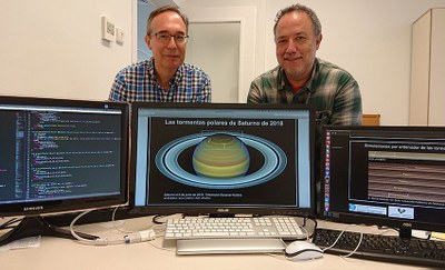 Dos investigadores de la UPC-ESEIAAT reproducen la formación de las tormentas polares en Saturno