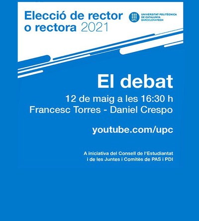 El 12 de mayo, debate de los candidatos a rector de la UPC