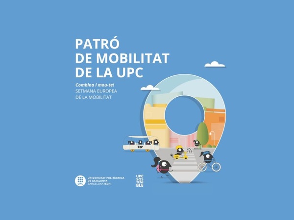 Imagen de la campaña sobre la encuesta sobre el patrón de movilidad de la UPC
