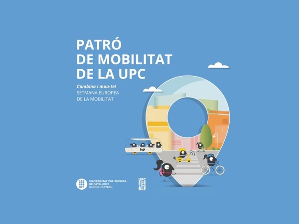Imagen de la campaña sobre la encuesta sobre el patrón de movilidad de la UPC
