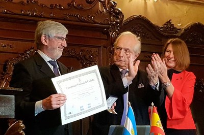 El catedrático de urbanismo Joaquim Sabaté, investido doctor ‘honoris causa’ por la Universidad Nacional de Córdoba