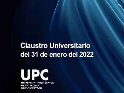 Cartel  de la sesión del Claustro Universitario