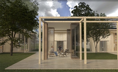 Salas de quimioterapia para el Consorcio Hospitalario Parc Taulí diseñadas por Esther Dobón, ganadora del premio al mejor proyecto de CFGS