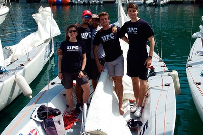 El equipo de vela de la UPC, medalla de bronce en la regata del CEU 2018