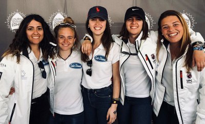El equipo femenino de vela de la Facultad de Náutica de Barcelona, de nuevo en la regata internacional EDHEC