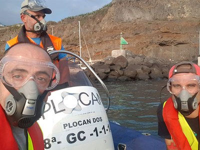 El grupo SARTI de la UPC estudia el impacto del volcán de La Palma en el ecosistema marino