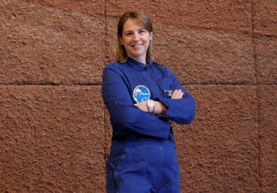 La comandante de Hypatia III, Estel Blay, 'alumni' UPC. Imagen: Pau Fabregat