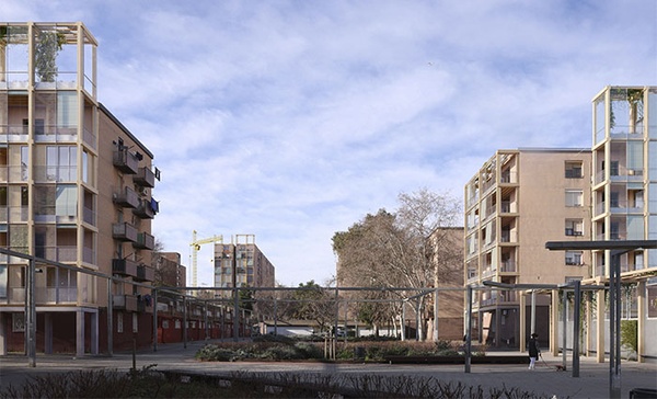 Aplicación del prototipo en el suroeste del Besòs, en Barcelona