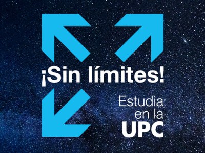 Cartel de la campaña '¡Sin límites! Estudia en la UPC'