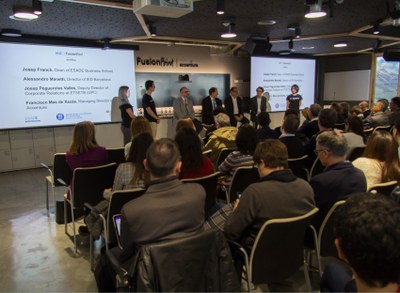 La UPC, ESADE, IED Barcelona y Accenture presentan Fusion Point