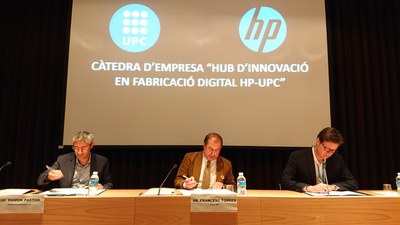 La UPC y HP crean a la ESEIAAT la cátedra de empresa ‘Hub de Innovación en Fabricación Digital HP-UPC’