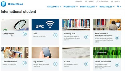Las bibliotecas de la UPC renuevan el portal Bibliotècnica