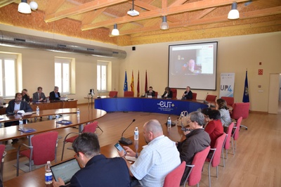 Reunión de los representantes de las cuatro universidades politécnicas, en la UPCT