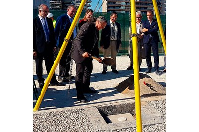 Se coloca la primera piedra de la residencia universitaria del Campus Diagonal-Besòs de la UPC