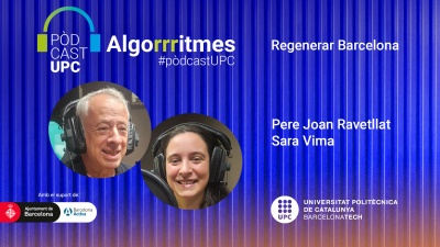 Carátula del pódcast 'Regenerar Barcelona', con Pere Joan Ravetllat y Sara Vima