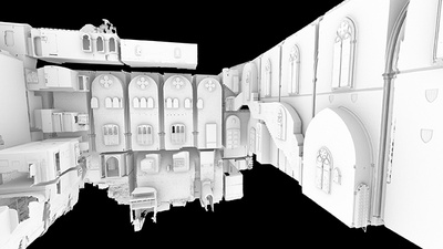 Reproducen virtualmente la evolución arquitectónica del conjunto medieval del Palacio Real Mayor de Barcelona