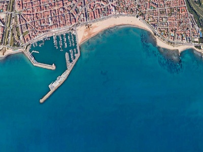 Vista aérea de la costa catalana