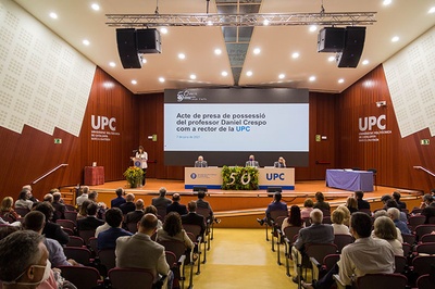 Daniel Crespo toma posesión como rector de la UPC, el 7 de junio