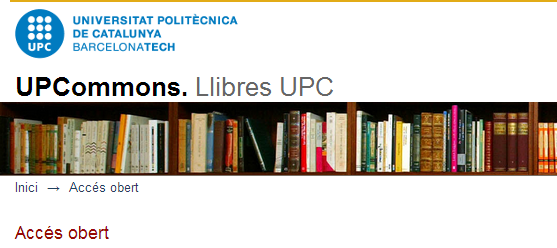 UPCommons. Llibres