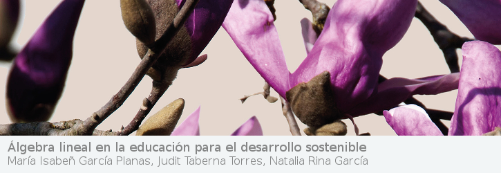 Álgebra lineal en la educación para el desarrollo sostenible