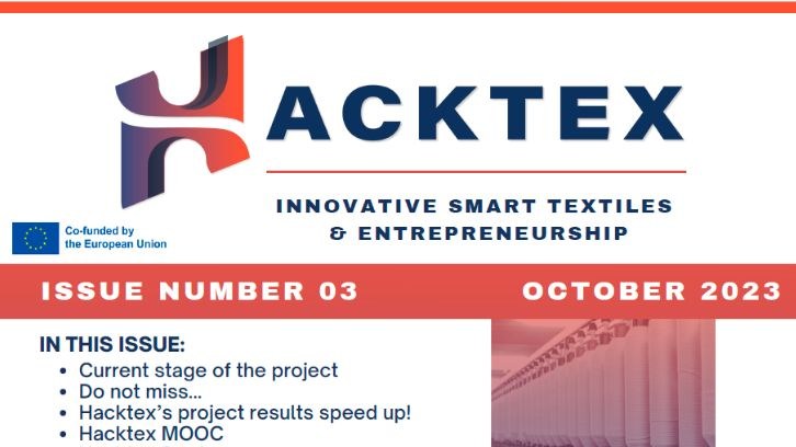 Publicada la tercera Newsletter del proyecto HACTEX, en el que se desarrollan nuevos materiales docentes y actividades relativas a smart textiles