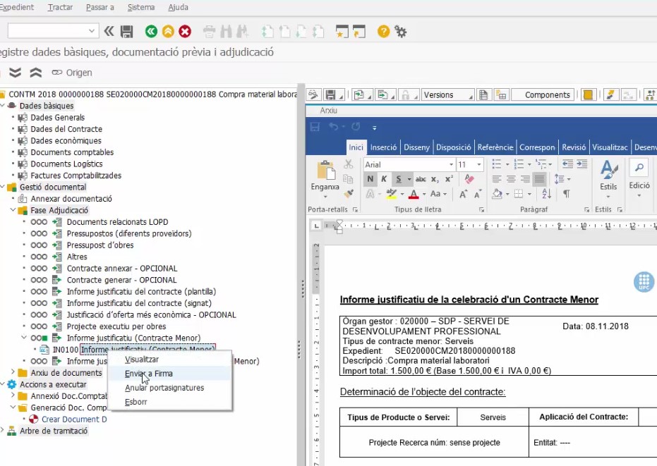 Informe Justificatiu Firma