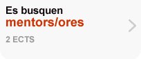 Es busquen mentors i mentores Es busquen mentors i mentores