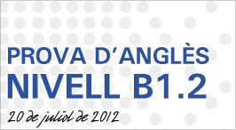 Prova d'anglès del nivell B1.2