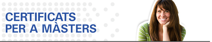 Certificats d'idiomes per accedir a màsters