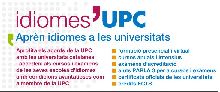 Idiomes UPC. Matricula't