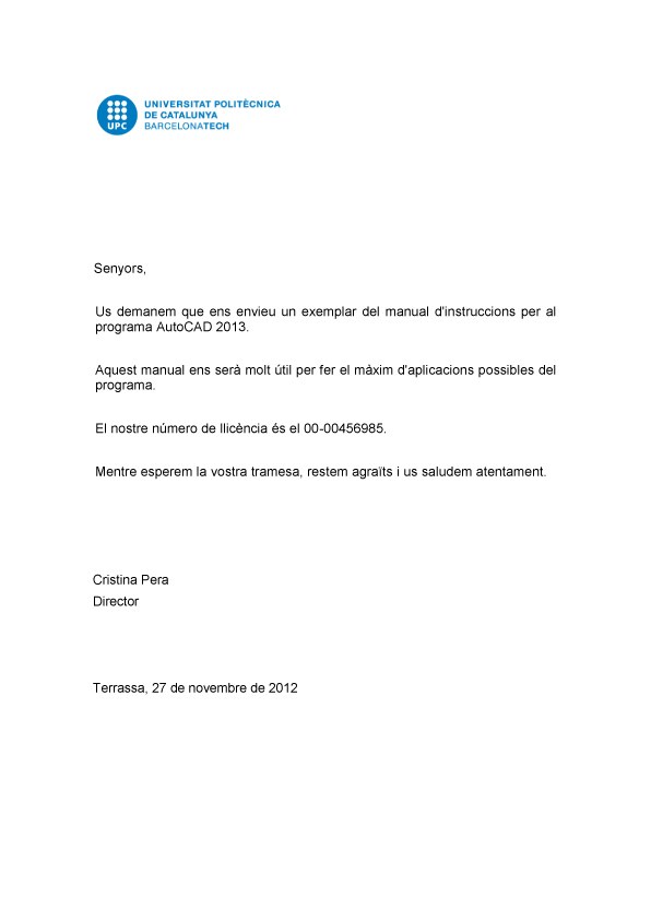 exemple carta 15