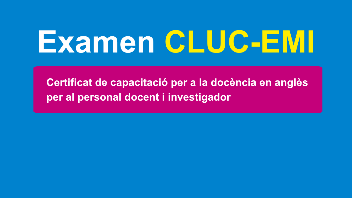 Examen CLUC-EMI