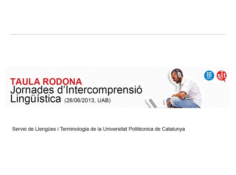 Jornades d’Intercomprensió Lingüística